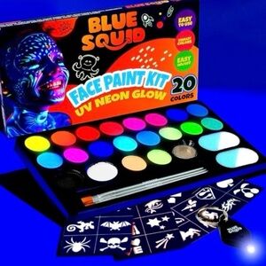 UV Neon Glow Face Paint Kit - 20 Colors